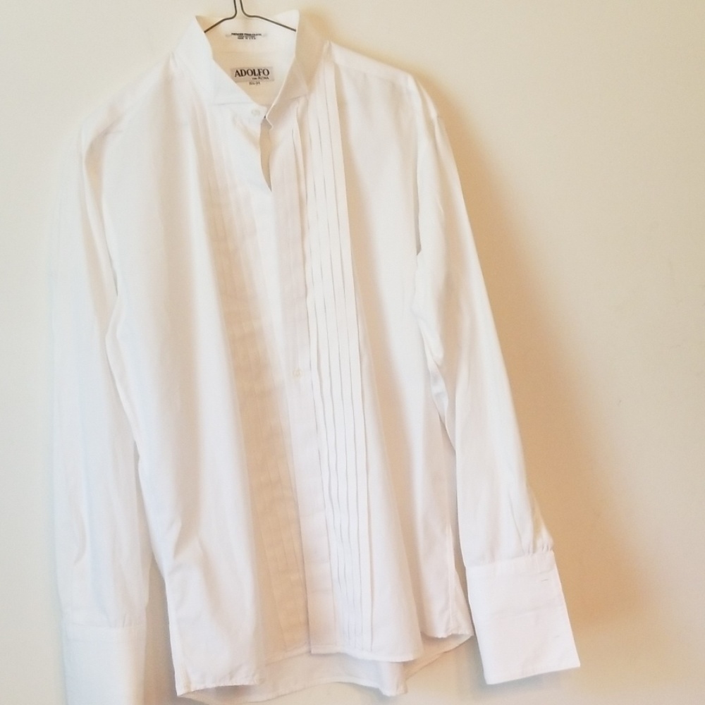 Adolfo Tuxedo shirt 15 1/2 -34
